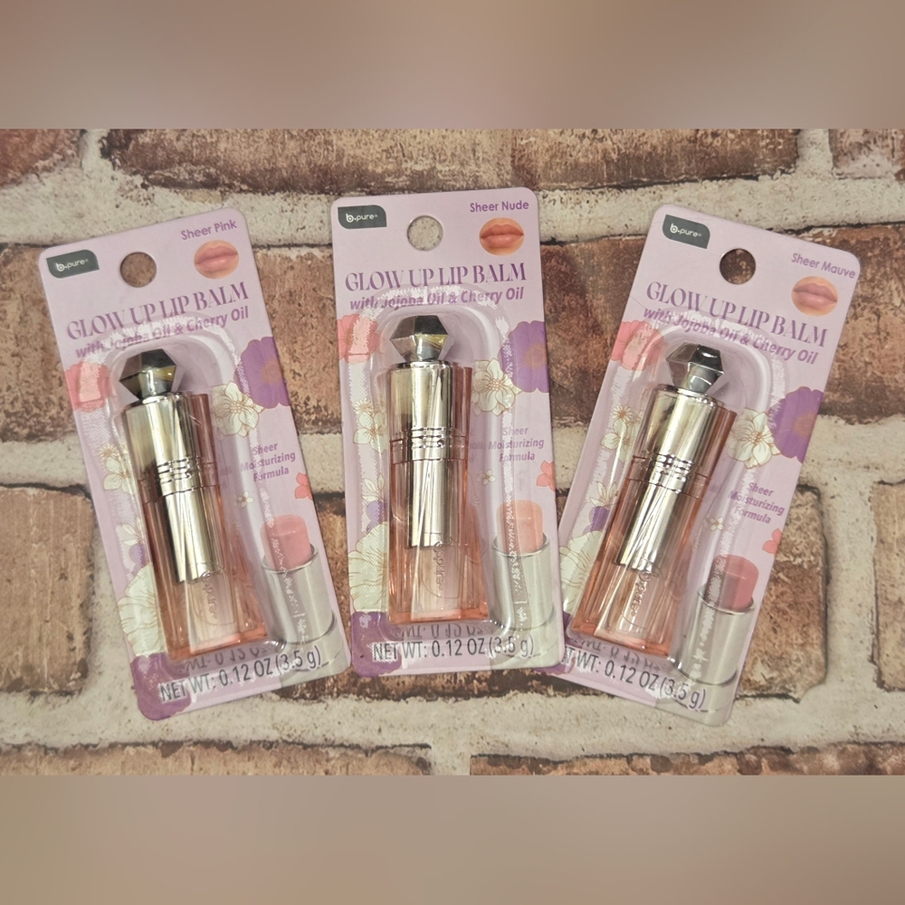 B.Pure Glow Up Lip Balm - Pack of 3